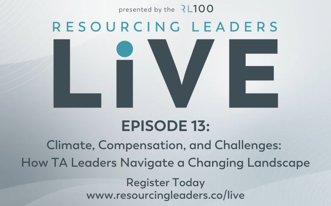 Resourcing Leaders Live – Episode 13